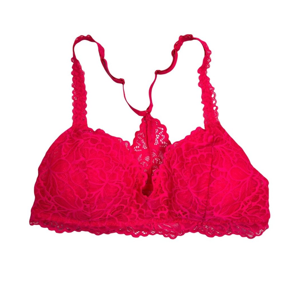 Xhilaration Lace Bralette Pink Lace Size Large